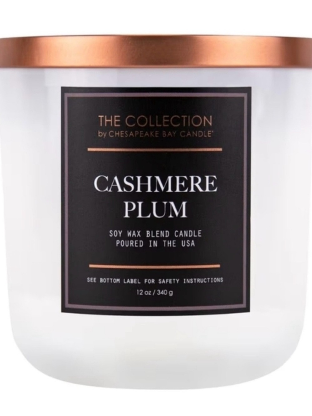 Chesapeake Bay Candle “Cashmere Plum” Soy Wax Blend Candle - Picture 3 of 3